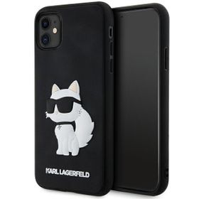 Karl Lagerfeld KLHCN613DRKHNK iPhone 11/ Xr 6.1" czarny/black hardcase Rubber Choupette 3D