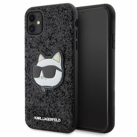 Karl Lagerfeld KLHCN61G2CPK iPhone 11 /Xr 6.1" czarny/black hardcase Glitter Choupette Patch