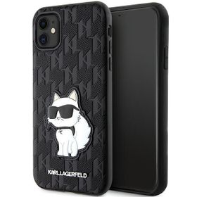 Karl Lagerfeld KLHCN61SAKHPCK iPhone 11/ Xr 6.1" czarny/black Saffiano Monogram Choupette