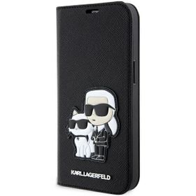Karl Lagerfeld KLBKP14XSANKCPK iPhone 14Pro Max 6.7" bookcase czarny/black Saffiano Karl & Choupette