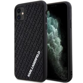 Karl Lagerfeld KLHCN613DMKRLK iPhone 11 / Xr 6.1" czarny/black hardcase 3D Rubber Multi Logo