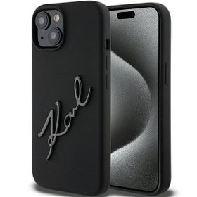 Karl Lagerfeld KLHCP15SSKSBMCK iPhone 15 / 14 / 13 6.1" czarny/black hardcase Silicone Karl Script