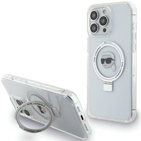 Karl Lagerfeld KLHMP15XHMRSKHH iPhone 15 Pro Max 6.7" biały/white hardcase Ring Stand Karl Head MagSafe