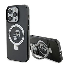 Karl Lagerfeld KLHMP14LHMRSKCK iPhone 14Pro 6.1" czarny/black hardcase Ring Stand Karl&Choupettte MagSafe