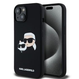 Karl Lagerfeld KLHMP15SSKCHPPLK iPhone 15 / 14 / 13 6.1" czarny/black hardcase Silicone Karl & Choupette MagSafe