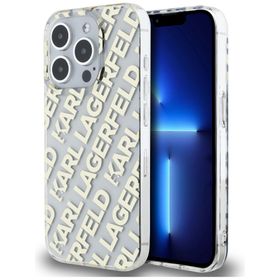 Karl Lagerfeld KLHCP15XHKFOEMD iPhone 15 Pro Max 6.7" złoty/gold hardcase IML Fullover  Logo