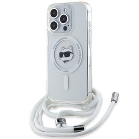 Karl Lagerfeld KLHMP14LHCCHNT iPhone 14 Pro 6.1" hardcase transparent IML Choupette Head & Cord Magsafe