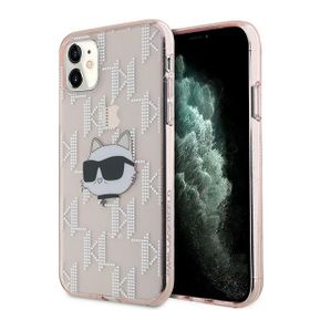 Karl Lagerfeld KLHCN61HKLPCHP iPhone11 / Xr 6.1" różowy/pink hardcase IML Choupette Head & Monogram