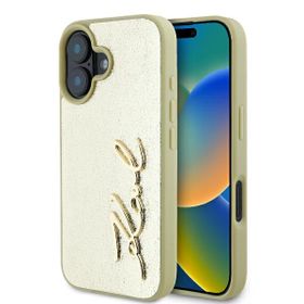 Karl Lagerfeld KLHCP16SPFMFBKMD iPhone16 6.1" złoty/gold hardcase Metal Signature