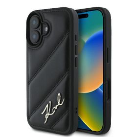 Karl Lagerfeld KLHCP16MPQDSMGK iPhone Plus 6.7" czarny/black hardcase Quilted Signature
