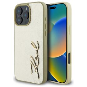 Karl Lagerfeld KLHCP16XPFMFBKMD iPhone 16 Pro Max 6.9" złoty/gold hardcase Metal Signature