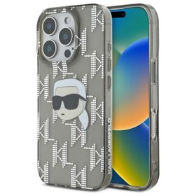 Karl Lagerfeld KLHCP16XHKLPKHK iPhone Pro Max 6.9" czarny/black hardcase IML Karl Head Electroplated