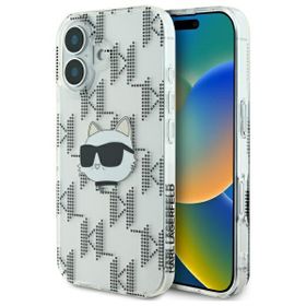 Karl Lagerfeld KLHCP16SHKLPCHT iPhone16 6.1" przezroczysty/transparent hardcase IML Choupette Head Electroplated