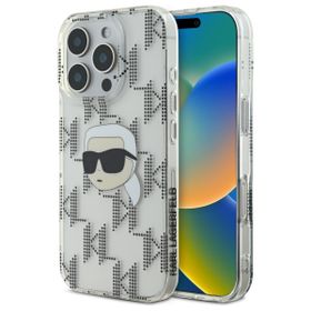 Karl Lagerfeld KLHCP16XHKLPKHT iPhone Pro Max 6.9" przezroczysty/transparent hardcase IML Karl Head Electroplated