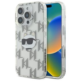 Karl Lagerfeld KLHCP16XHKLPCHT iPhone Pro Max 6.9" przezroczysty/transparent hardcase IML Choupette Head Electroplated