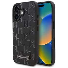 Karl Lagerfeld KLHMP16SPKHPORPK iPhone   16 6.1" czarny/black hardcase Hot Stamp Magsafe