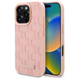 Karl Lagerfeld KLHMP16LPKHPORPP iPhone16 Pro 6.3" różowy/pink hardcase Hot Stamp Magsafe
