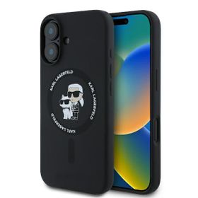 Karl Lagerfeld KLHMP16MSCMKCRHK iPhone16 Plus 6.7" czarny/black hardcase Silicone Karl&Choupette Ring MagSafe