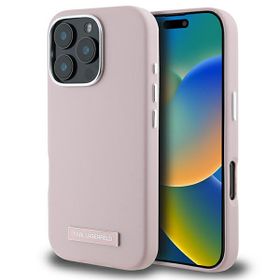 Karl Lagerfeld KLHMP16LPGMSRPP iPhone16 Pro 6.3" różowy/pink hardcase FW Metal Plate MagSafe
