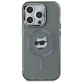 Karl Lagerfeld KLHMP15XHLSCHK iPhone 15  Pro Max 6.7" czarny/black hardcase IML Metal Choupette Head MagSafe