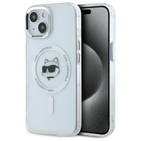 Karl Lagerfeld KLHMP15MHLSCHH iPhone 15  Plus 6.7" biały/white hardcase IML Metal Choupette Head MagSafe
