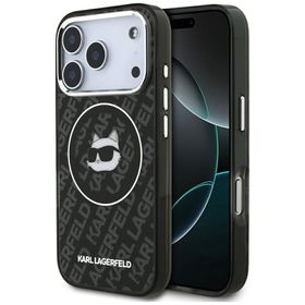 Etui Karl Lagerfeld IML Choupette Head   Logo MagSafe do iPhone 17 Pro Max czarny