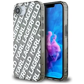 Etui Karl Lagerfeld IML Repeat Logo do   iPhone 16e / 17e srebrny