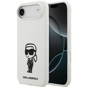 Etui Karl Lagerfeld Silicone Karl Sketch & Logo MagSafe do iPhone Air biały