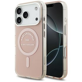 Etui Karl Lagerfeld IML Karl RSG Logo    MagSafe do iPhone 17 Pro różowy