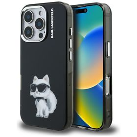 Etui Karl Lagerfeld IML Aquarelle        Choupette & Logo do iPhone 16 Pro Max czarny