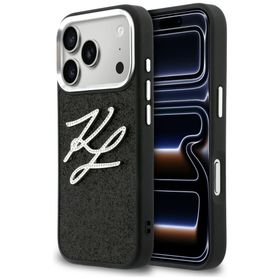 Etui Karl Lagerfeld IML Glitter KL       Diamond Logo do iPhone 17 Pro czarny