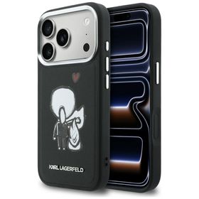 Etui Karl Lagerfeld Karl & Choupette     Back Logo MagSafe do iPhone 17 Pro Max czarny