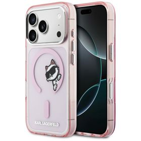 Etui Karl Lagerfeld IML Peekaboo MagSafe do iPhone 17 Pro różowy