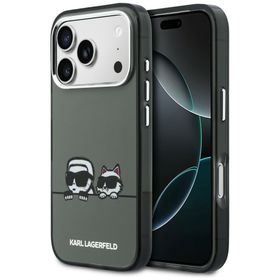 Etui Karl Lagerfeld IML Karl & Choupette Peekaboo Logo MagSafe do iPhone 17 Pro czarny