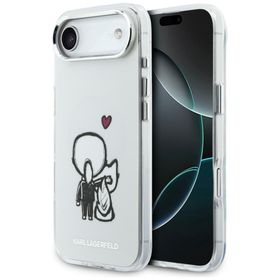 Etui Karl Lagerfeld Karl & Choupette     Back MagSafe do iPhone Air przezroczysty