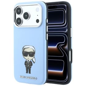 Etui Karl Lagerfeld Smooth Ikonik Sketch MagSafe do iPhone 18 Pro / 17 Pro jasnoniebieski