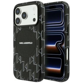 Etui Karl Lagerfeld Monogram logo        MagSafe do iPhone 17 Pro Max czarny