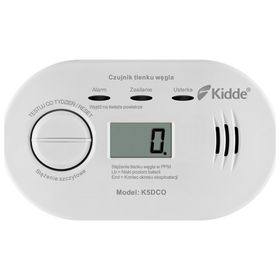 Czujnik czadu KIDDE K5DCO wyświetlacz LCD
