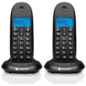 Telefon stacjonarny bezprzewodowy zestaw 2 szt. Motorola C1002CB+ czarny