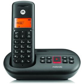 Telefon stacjonarny bezprzewodowy Motorola E211 czarny