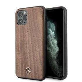 Mercedes MEHCN58VWOLB iPhone 11 Prohard case brązowy/brown Wood Line Walnut