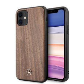 Mercedes MEHCN61VWOLB iPhone 11 6,1"/ Xr hard case brązowy/brown Wood Line Walnut