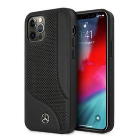 Mercedes MEHCP12MCDOBK iPhone 12/12 Pro6,1" czarny/black hardcase Leather Perforated Area