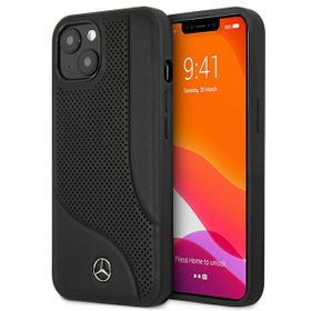 Mercedes MEHCP13SCDOBK iPhone 13 mini5,4" czarny/black hardcase Leather Perforated Area