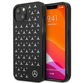 Mercedes MEHCP13SESPBK iPhone 13 mini5,4" czarny/black hardcase Silver Stars Pattern