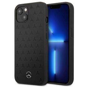 Mercedes MEHCP13MPSQBK iPhone 13 / 14/ 15 6.1" czarny/black hardcase Leather Stars Pattern