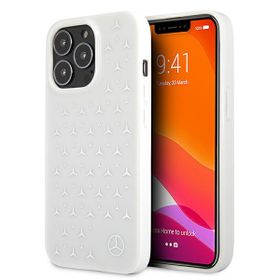 Mercedes MEHCP13XESPWH iPhone 13 ProMax 6,7" biały/white hardcase Silver Stars Pattern