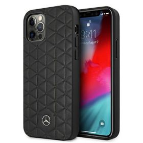 Mercedes MEHCP12LSPSBK iPhone 12 Pro Max6,7" czarny/black hardcase Leather Quilted Embossed