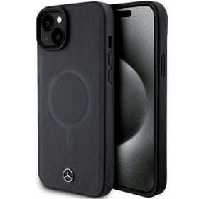 Mercedes MEHMP15S23RCMK iPhone 15 / 14/ 13 6.1" czarny/black hardcase Smooth Leather MagSafe