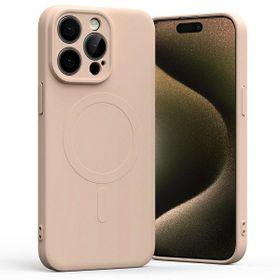 Mercury MagSafe Semi-Silicone iPhone 15Pro Max 6,7" różowo-piaskowy /pink sand